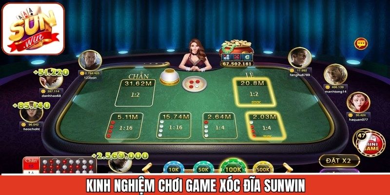 Kinh nghiệm đặt cược xóc đĩa Sunwin hiệu quả