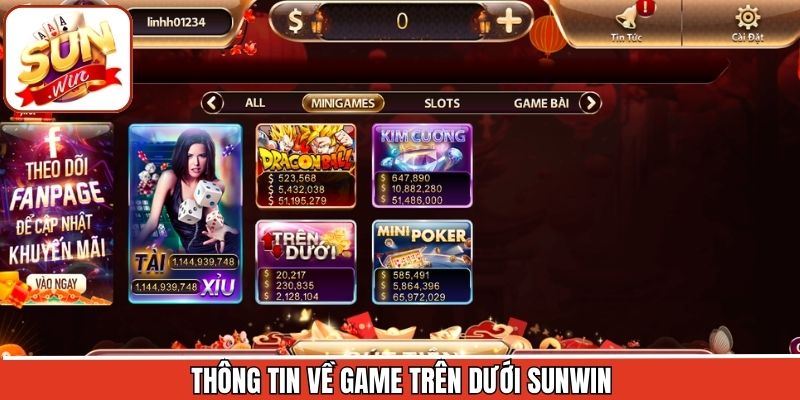 Thông tin sơ lược cần biết về game bài trên dưới